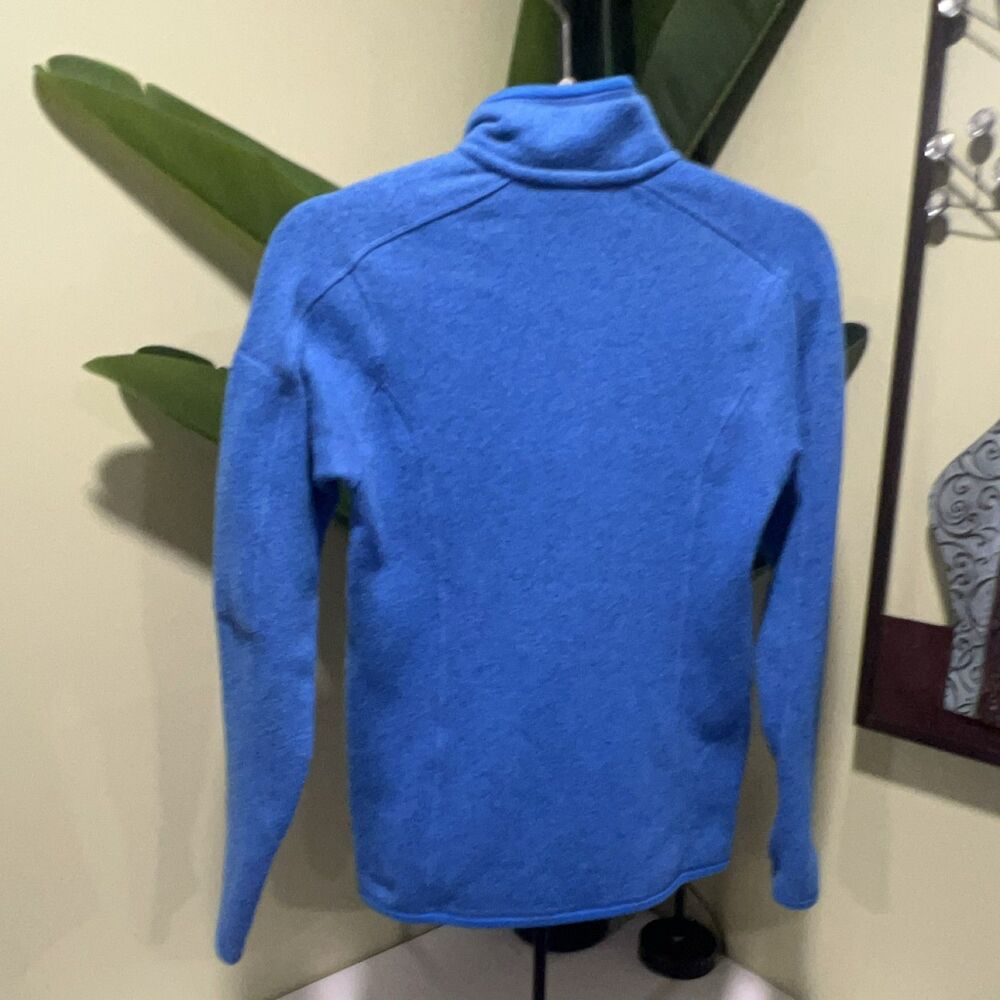 Patagonia Better Sweater Pullover Women's XS Blue 1/4 Zip Mock Neck - Picture 6 of 6